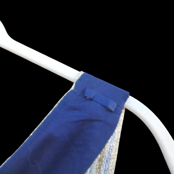 Lilly Pulitzer Valli Shift Dress Size 6 Navy Blue White Gold Sleeveless Cotton - Picture 12 of 13